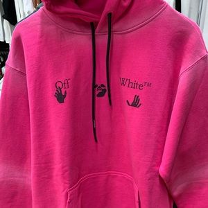 Off white faded logo hoodie for sale NWTS